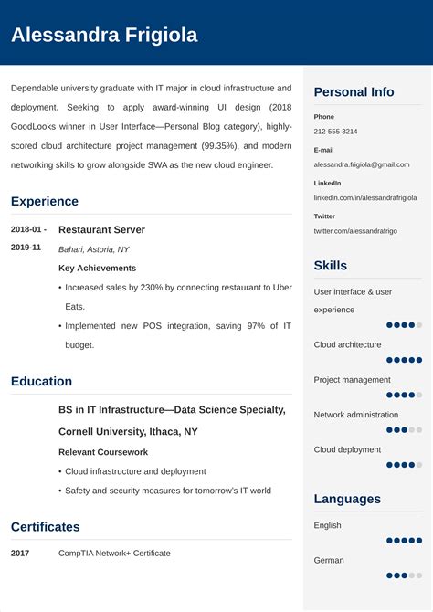 enchave cv|5 Entry Level Resume Examples & Guide for 2024.